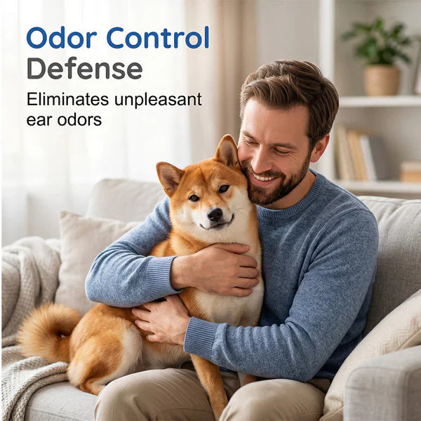 Gentle Pet Ear Cleaning Solution, Soothing Ear Wash Drops For Dogs & Cats, Itch Relief Ear Cleaner For UK Pets